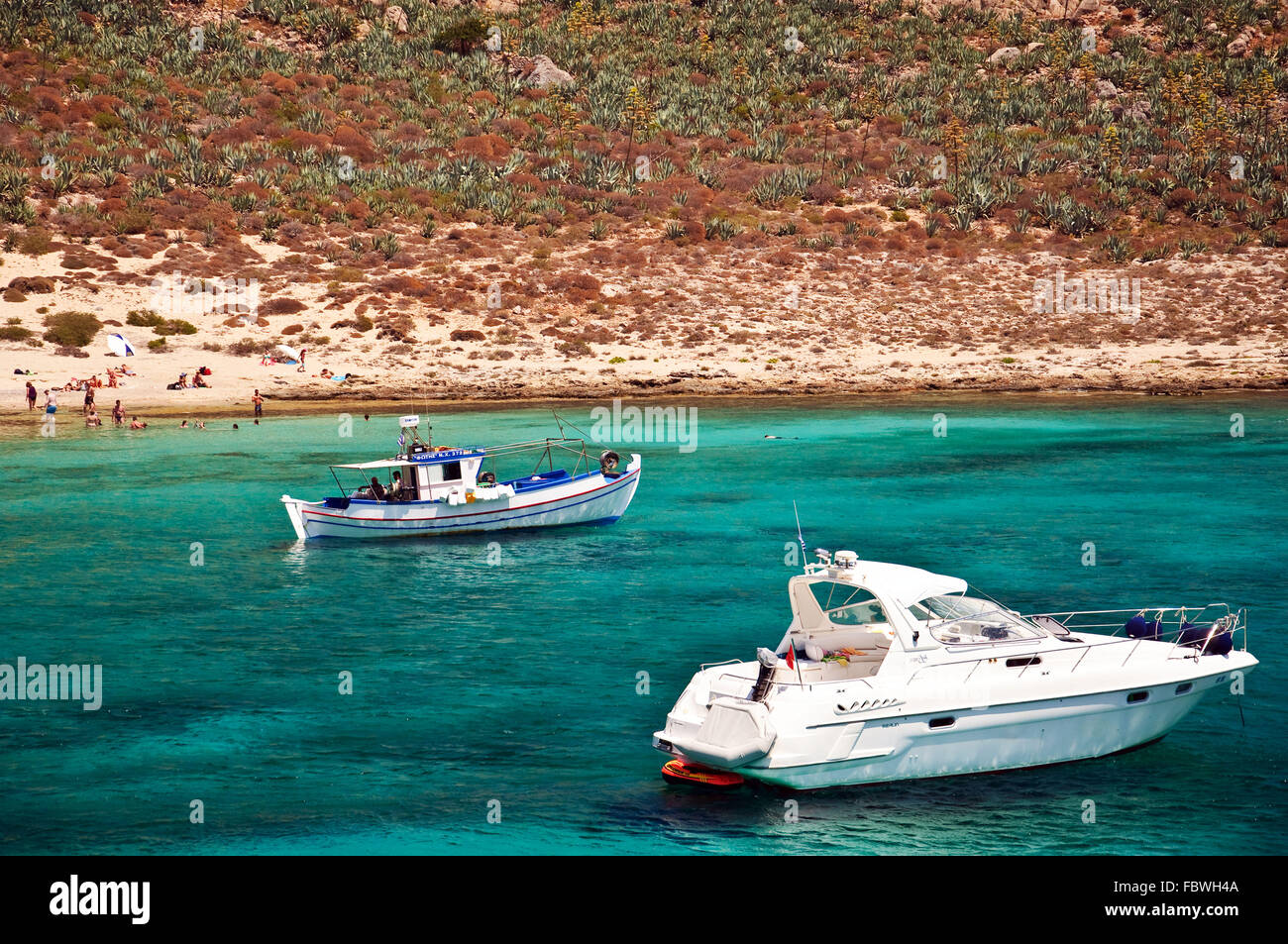 L'île de Gramvoussa en Crète de l'Ouest Banque D'Images