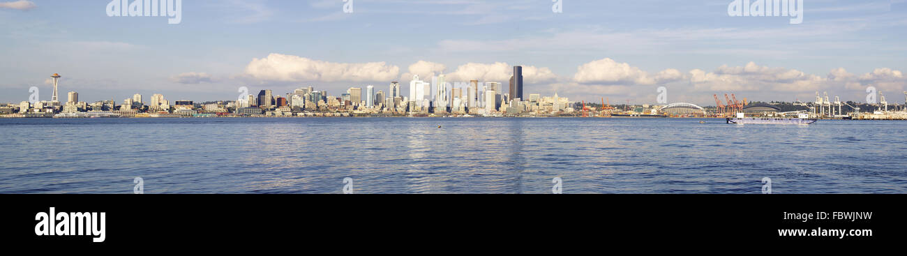 Vue panoramique tourné de Seattle Banque D'Images