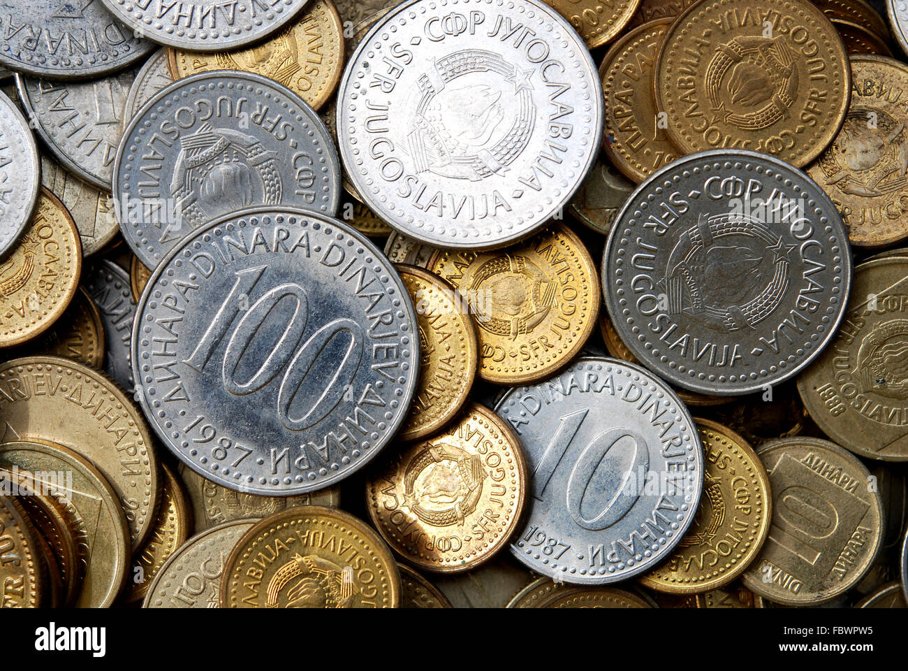 Date de coins Banque D'Images