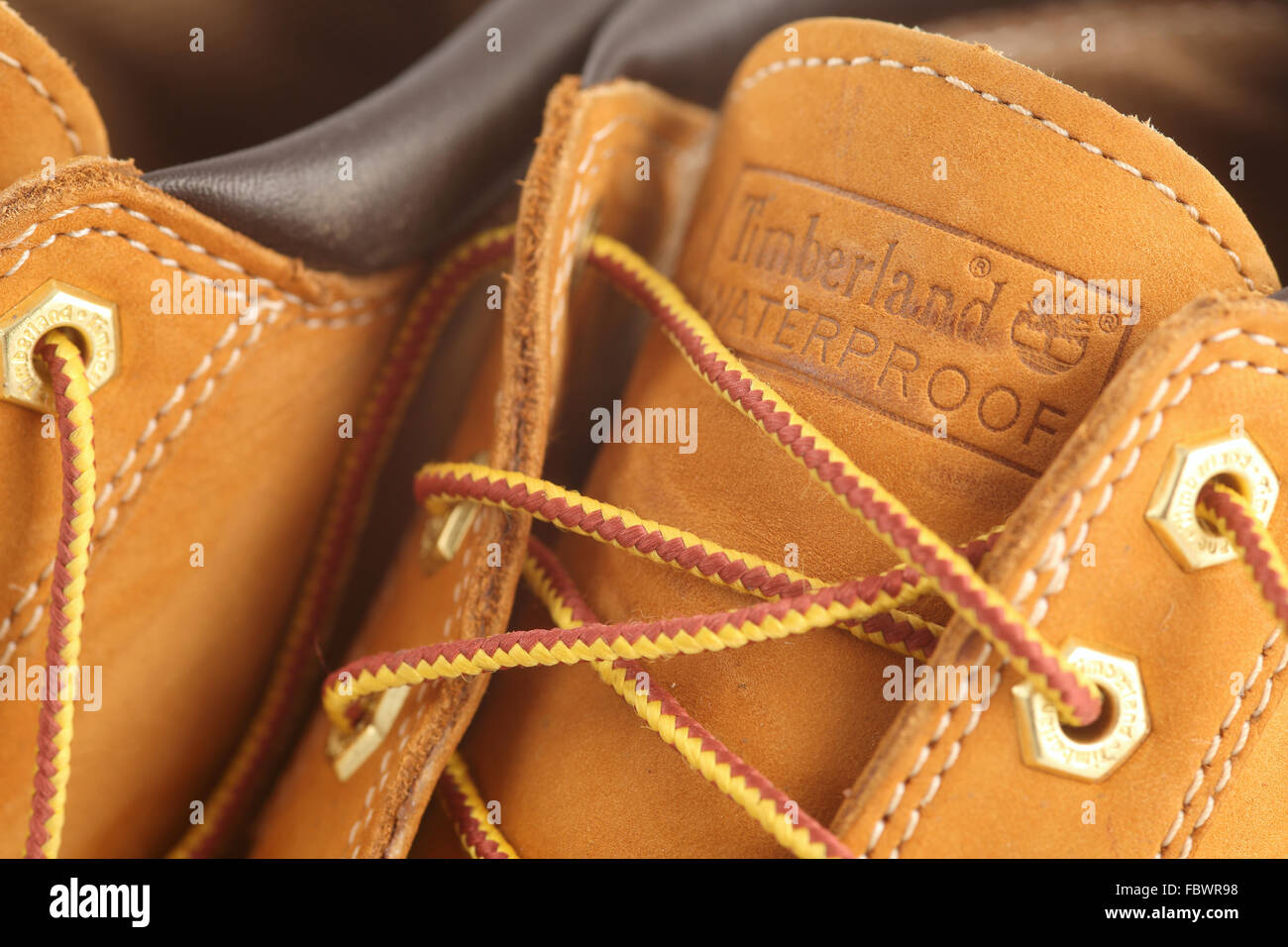Chaussures Timberland Banque D'Images