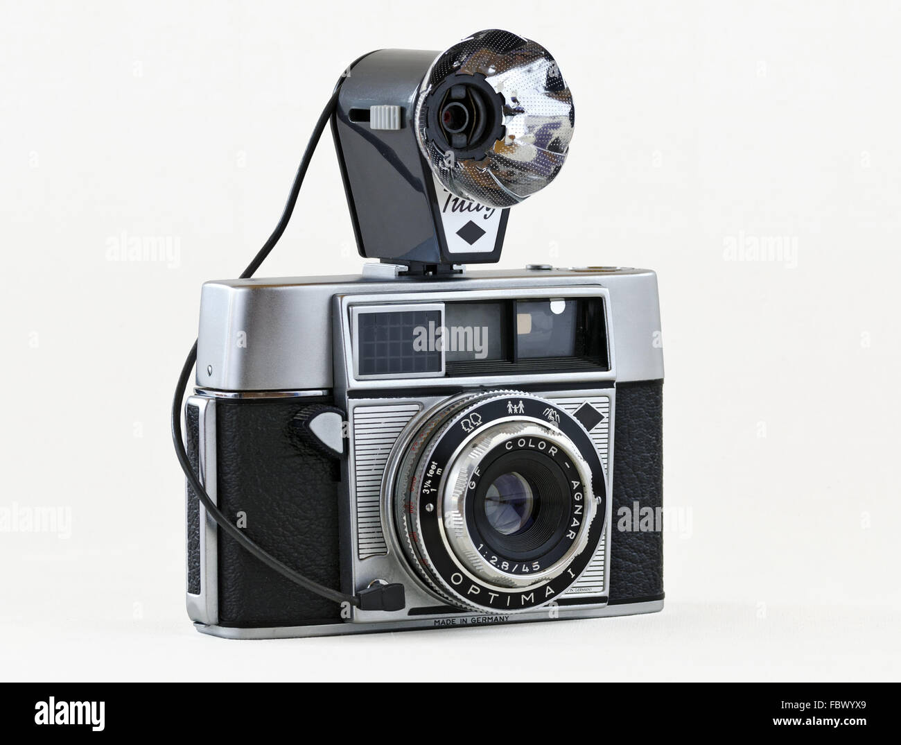 Gamme-finder appareil photo avec flash pliable Banque D'Images