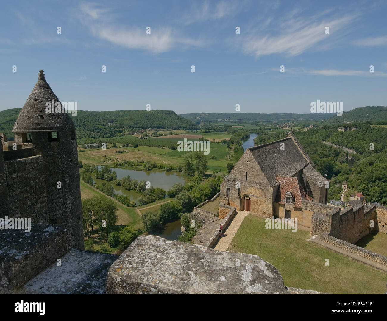 Château de Beynac, château médiéval en Dordogne, France Banque D'Images