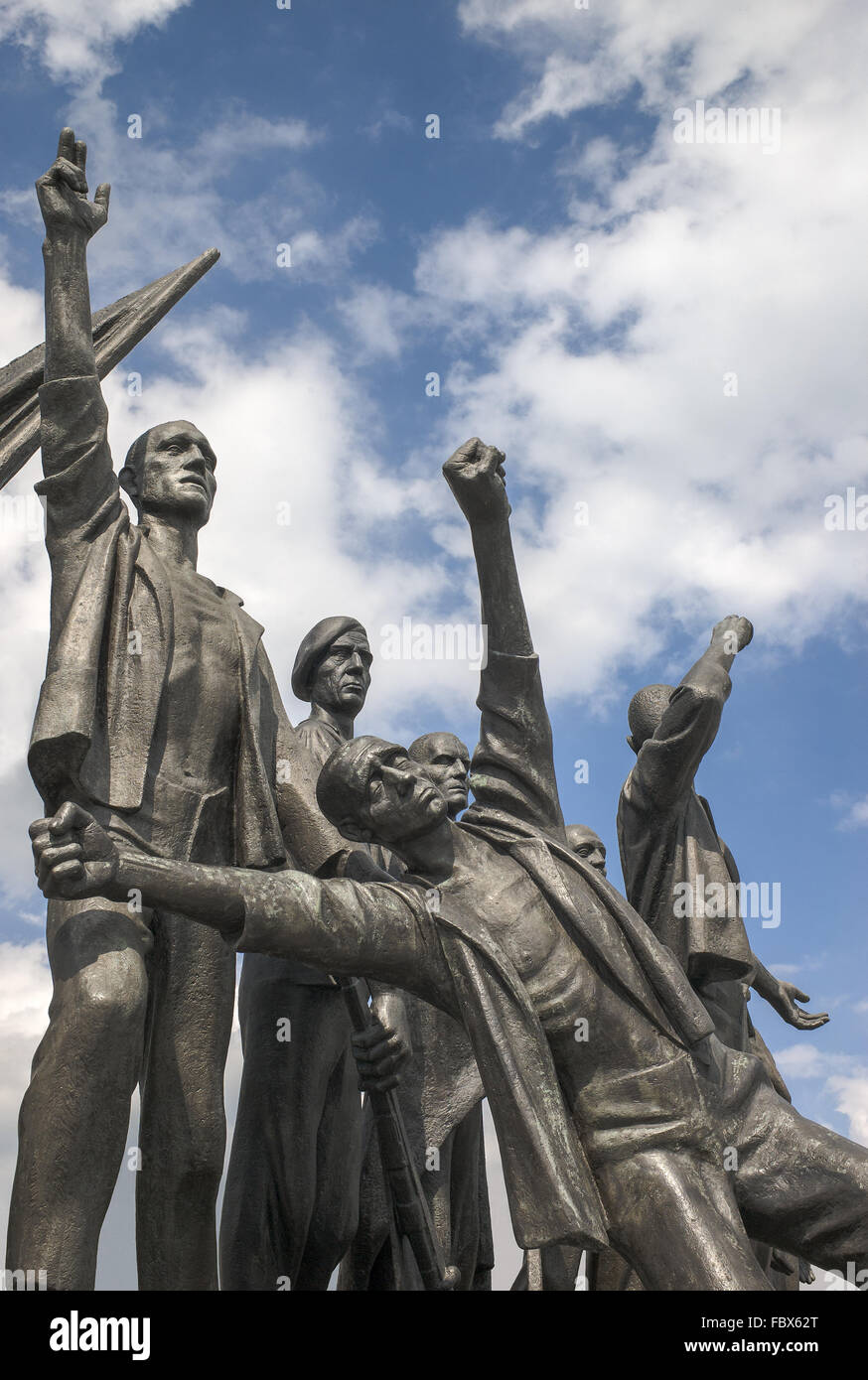 Buchenwald Memorial - Figure group Banque D'Images