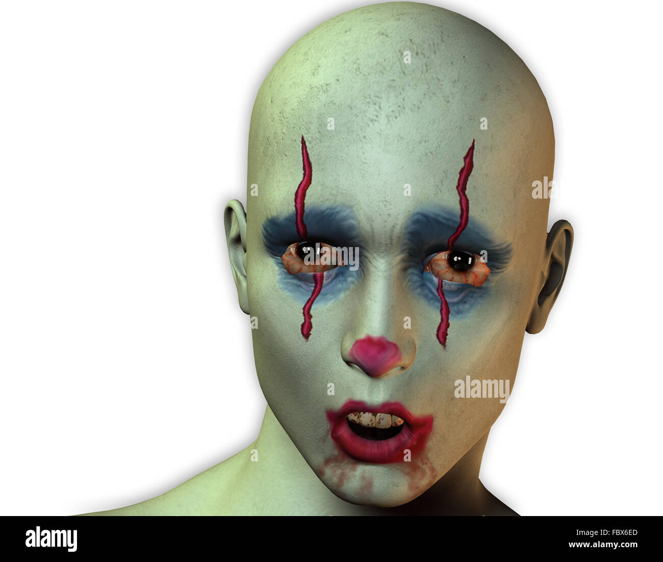 clown triste Banque D'Images