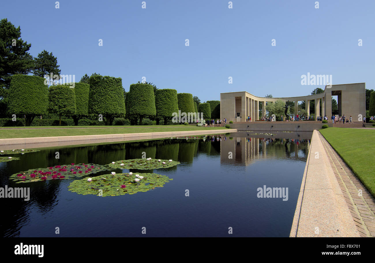 Cimetière américain de Colleville-sur-Mer Banque D'Images