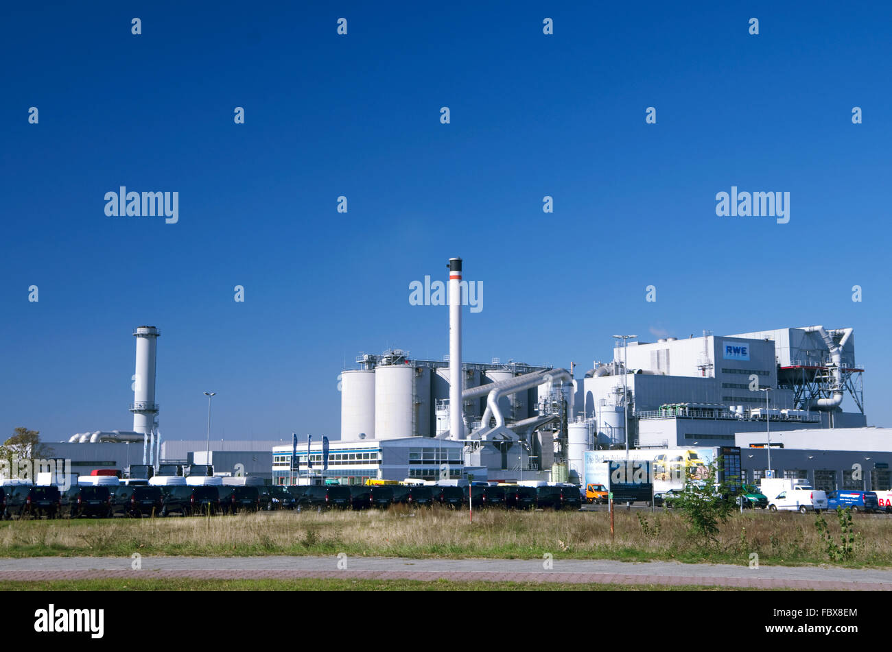 RWE Holzheizkraftwerk Berlin Banque D'Images