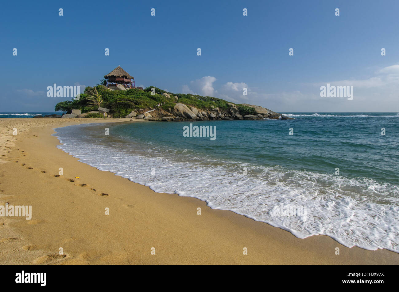 Cabo San Juan, le parc national Tayrona, Colombie Banque D'Images