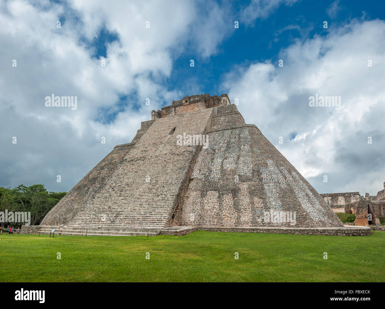 Pyramide du Magicien à Uxmal, Yucatan, Mexique Banque D'Images