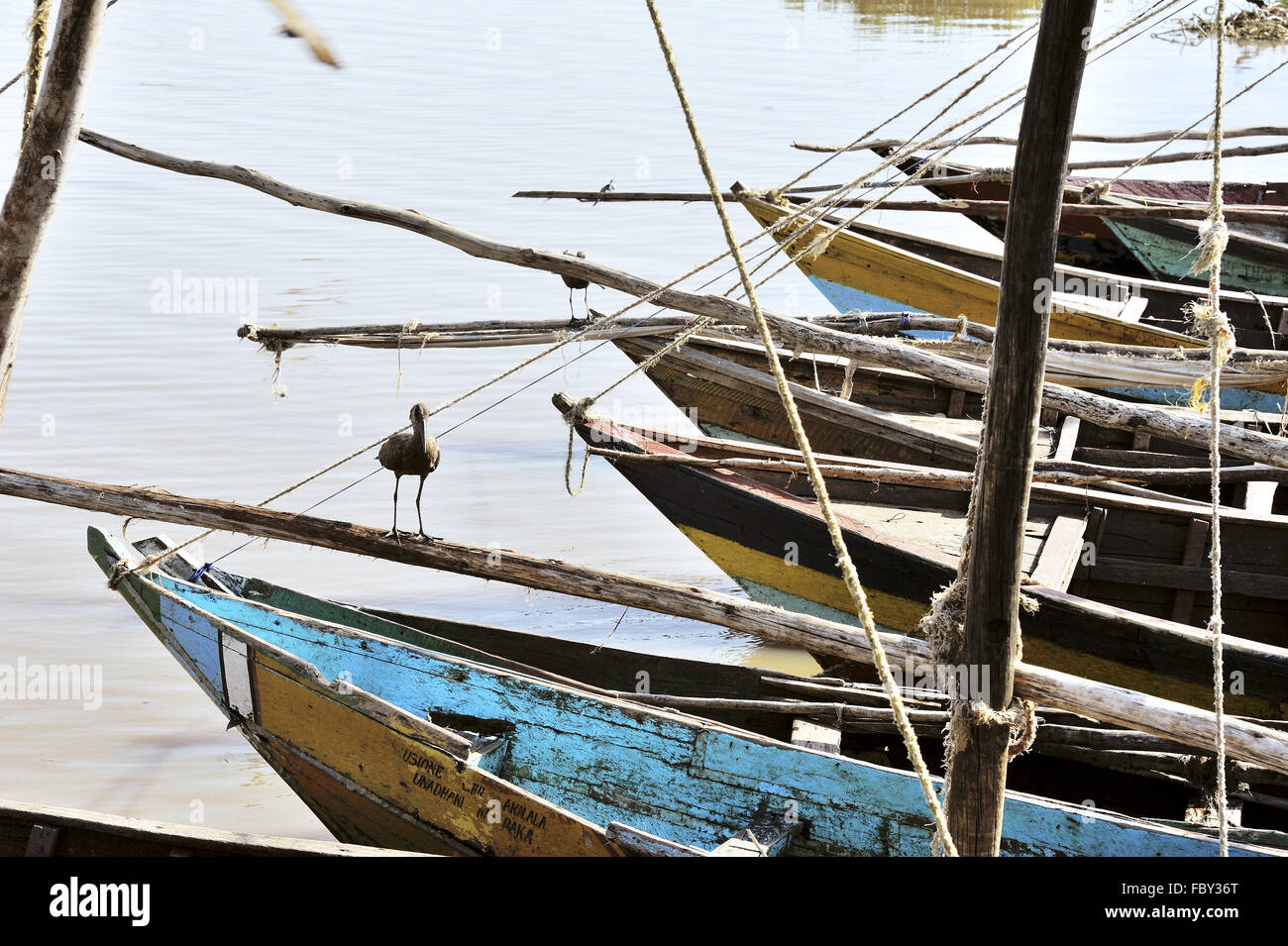 Bateaux sur le lac Victoria Banque D'Images