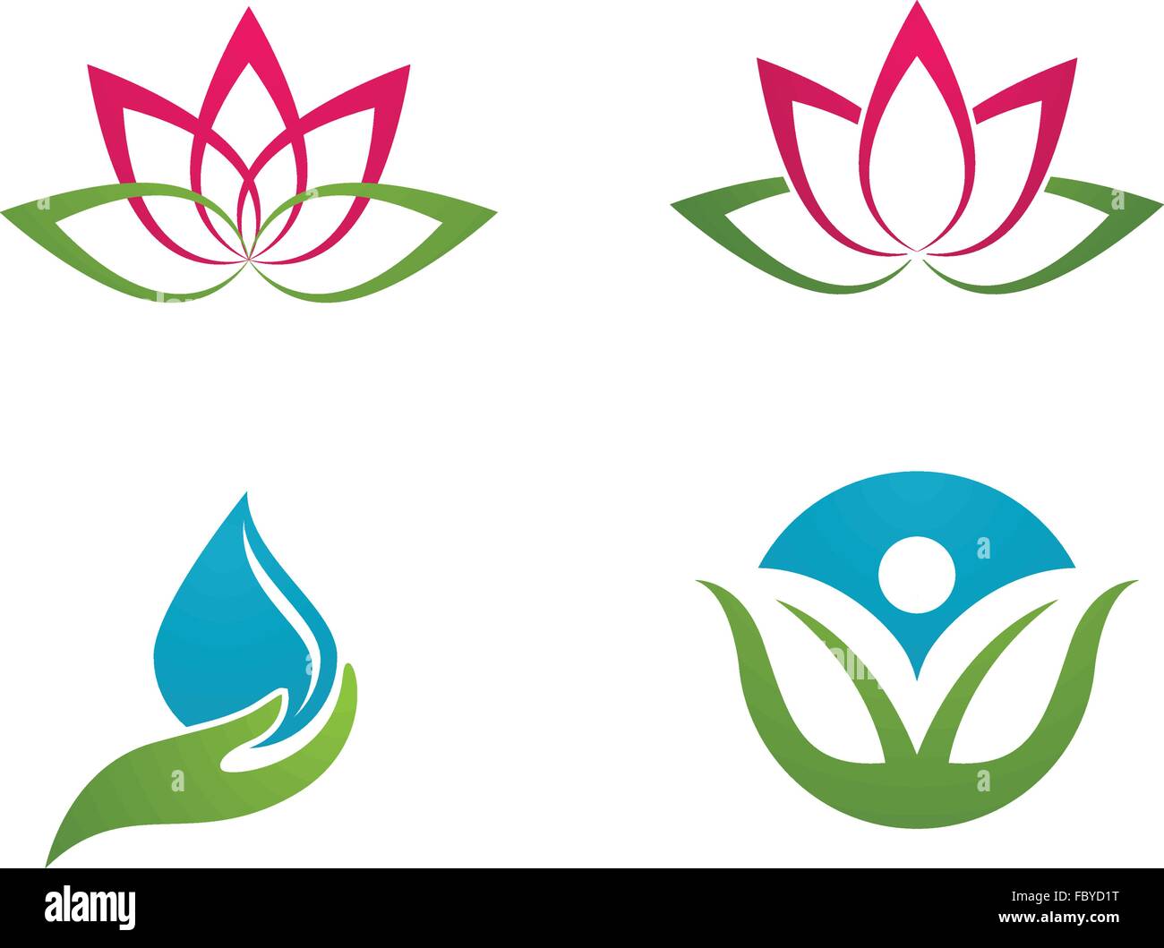 Logo de lotus Banque d'images vectorielles - Alamy