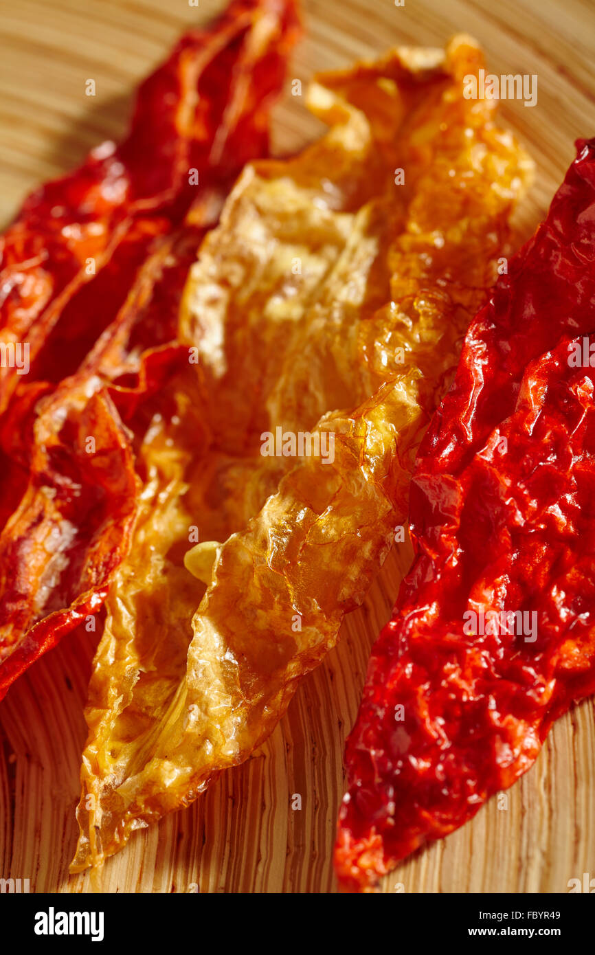 Ghost séchées Chiles, parmi les plus cultivées en France Banque D'Images