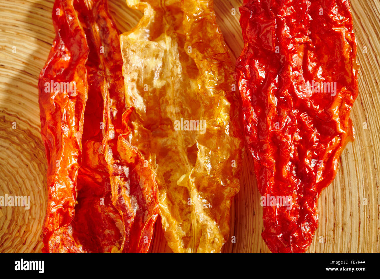 Ghost séchées Chiles, parmi les plus cultivées en France Banque D'Images