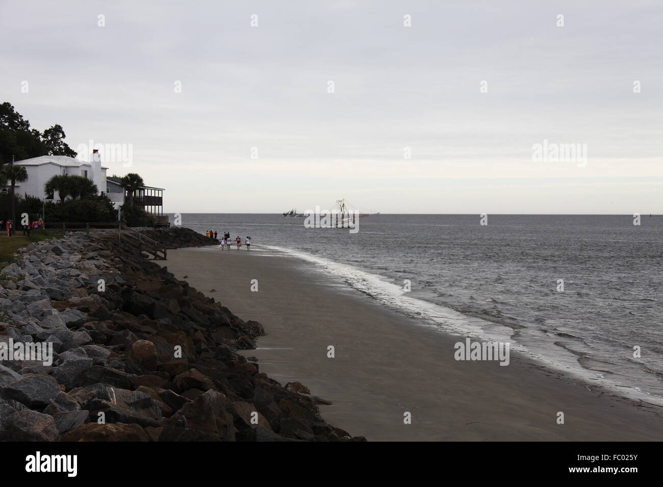 St Simons Island Beach Banque D'Images