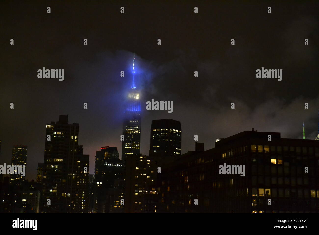 Sombre Empire State Banque D'Images