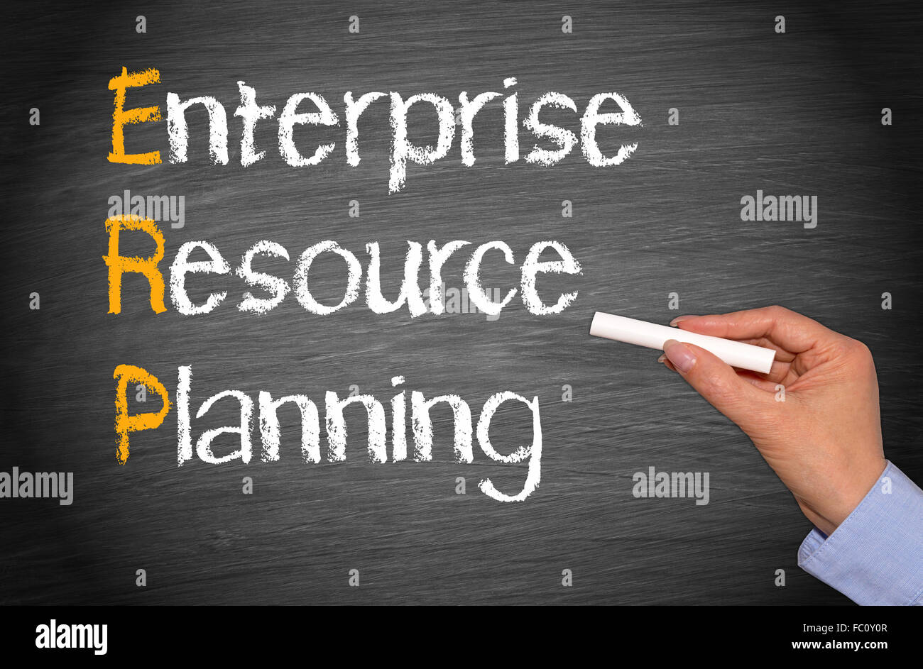 ERP - Enterprise Resource Planning Banque D'Images