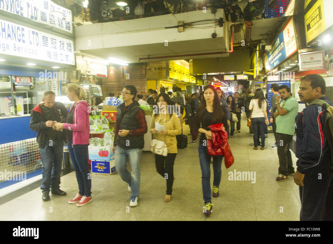 Chungking Mansions à Kowloon de Hong Kong Banque D'Images