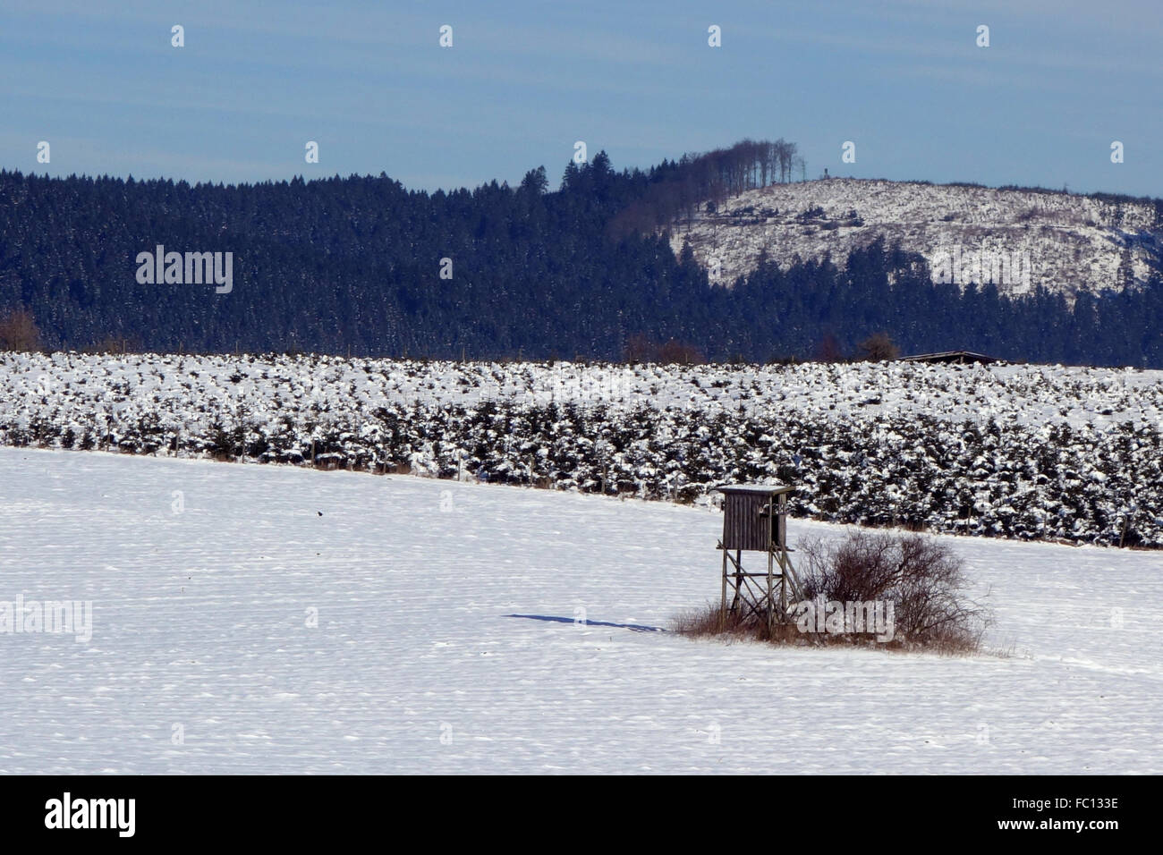 Sports d'hiver sauerland Banque D'Images