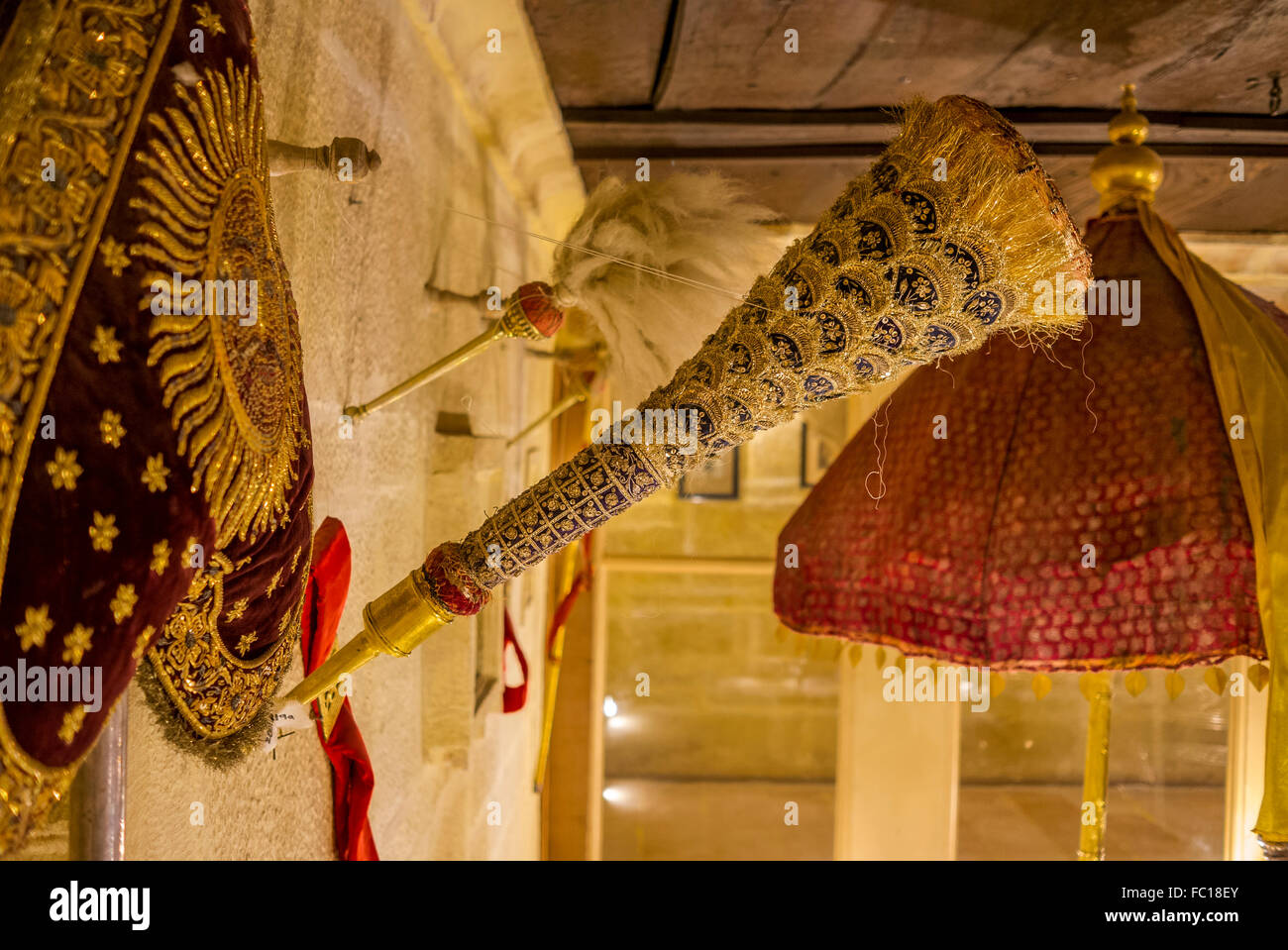 Musée du Fort Mehrangarh Jodhpur, Rajasthan, Inde. Banque D'Images