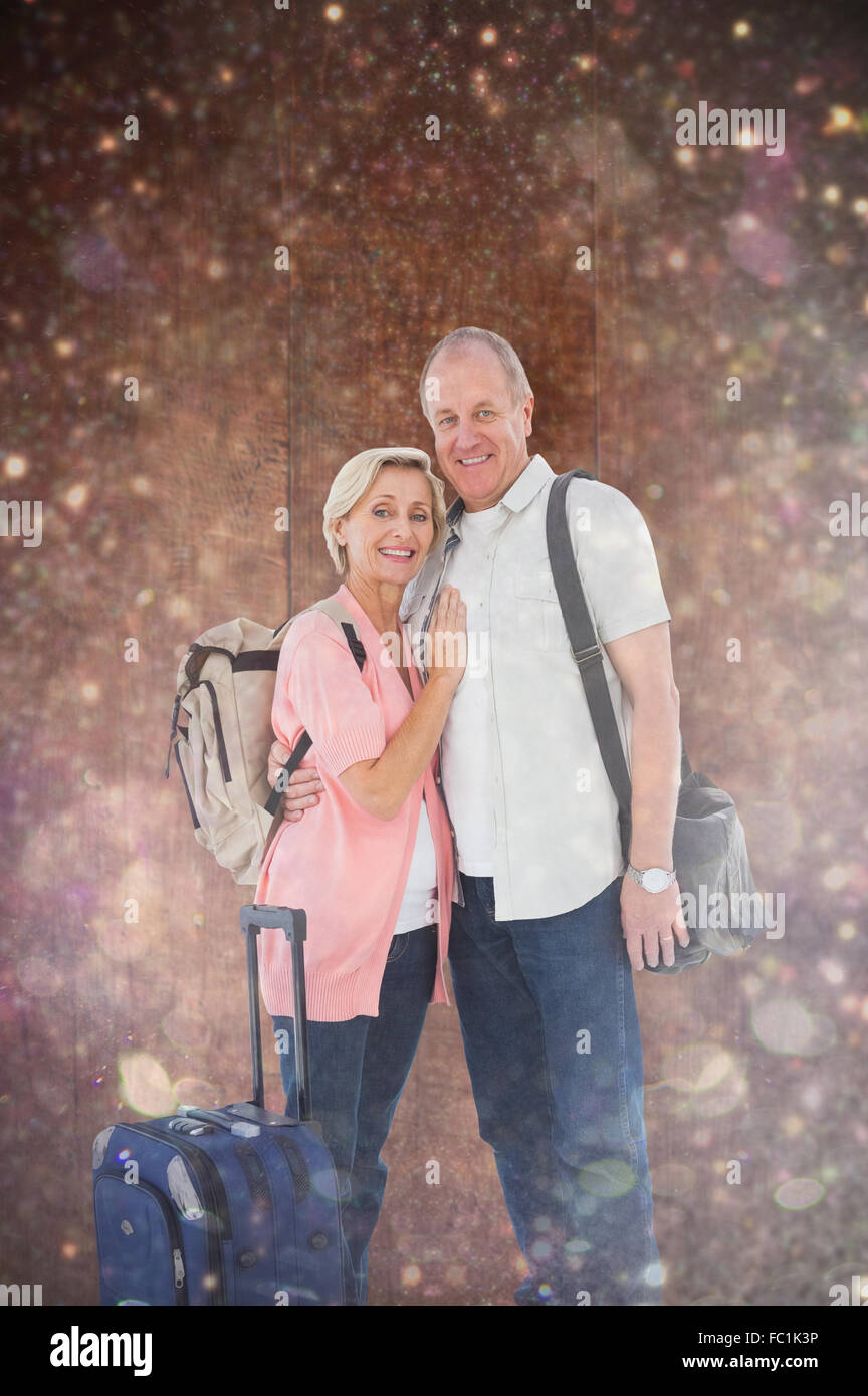 Composite image of older couple passe leurs vacances Banque D'Images