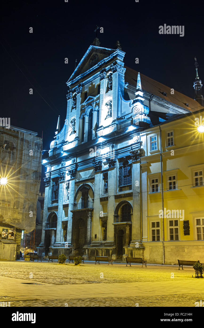 Vieille ville de Lviv, Ukraine. Banque D'Images