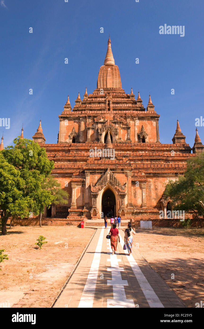 Paya Sulamani, l'un des nombreux temples de Bagan, Myanmar Banque D'Images