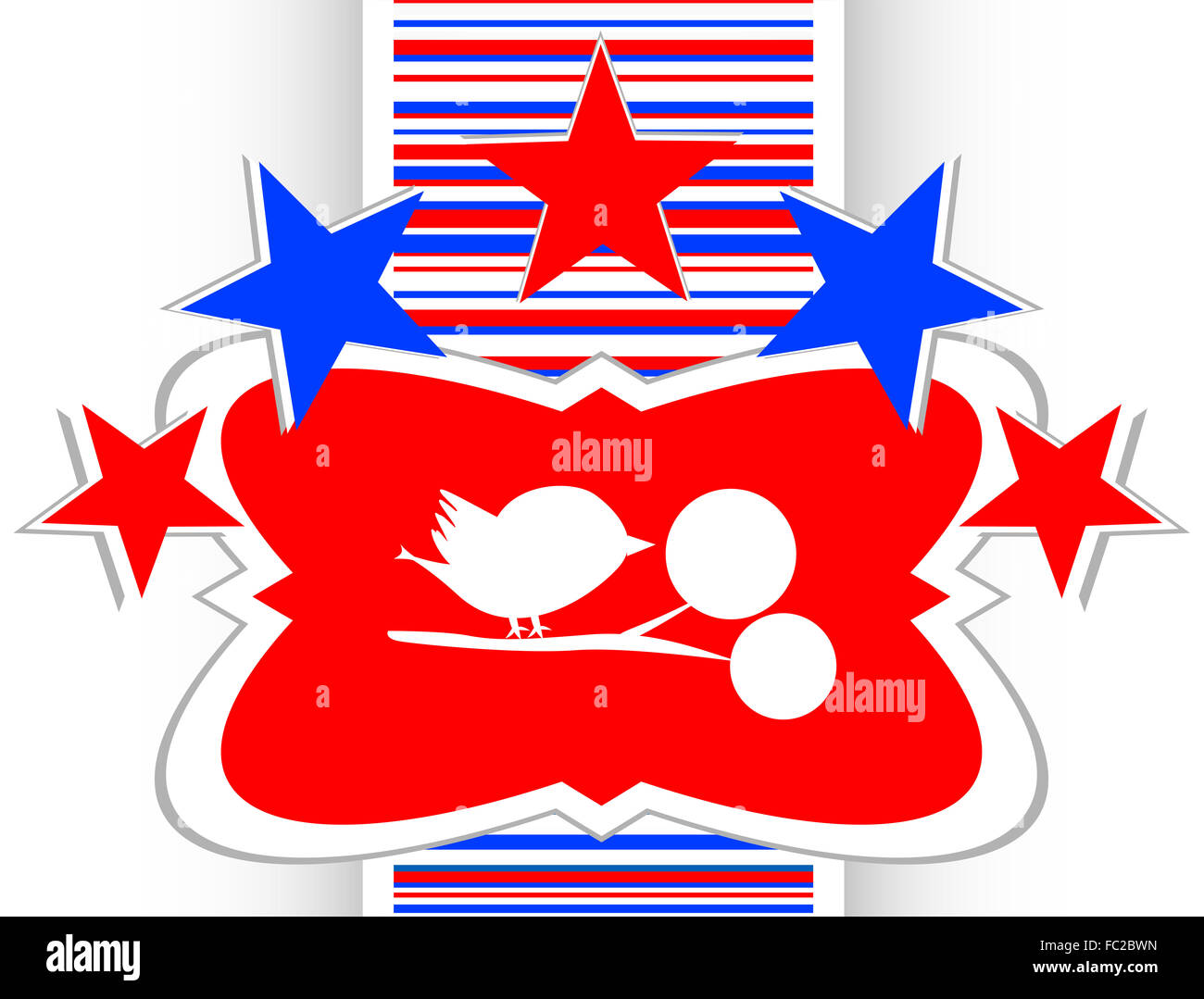 Brillant d'oiseaux icônes web app, vecteur de bouton Banque D'Images