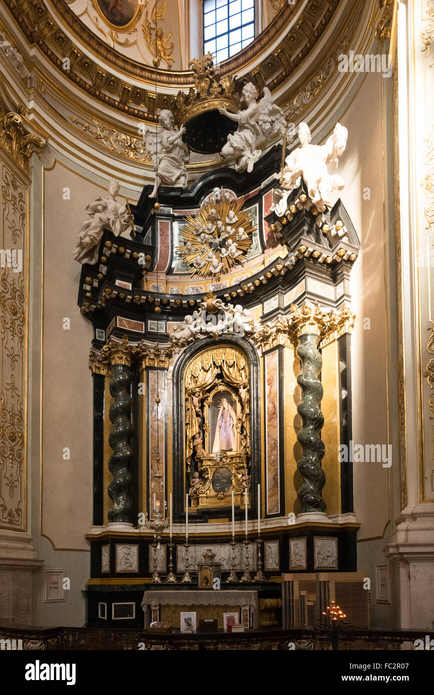 L'intérieur de la cathédrale de Bergame. Banque D'Images