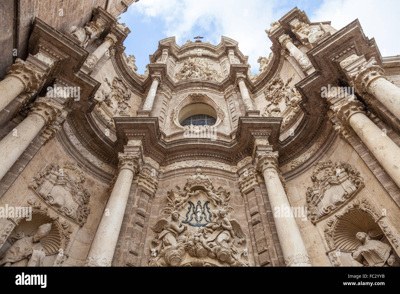 La cathédrale de Valence Banque D'Images