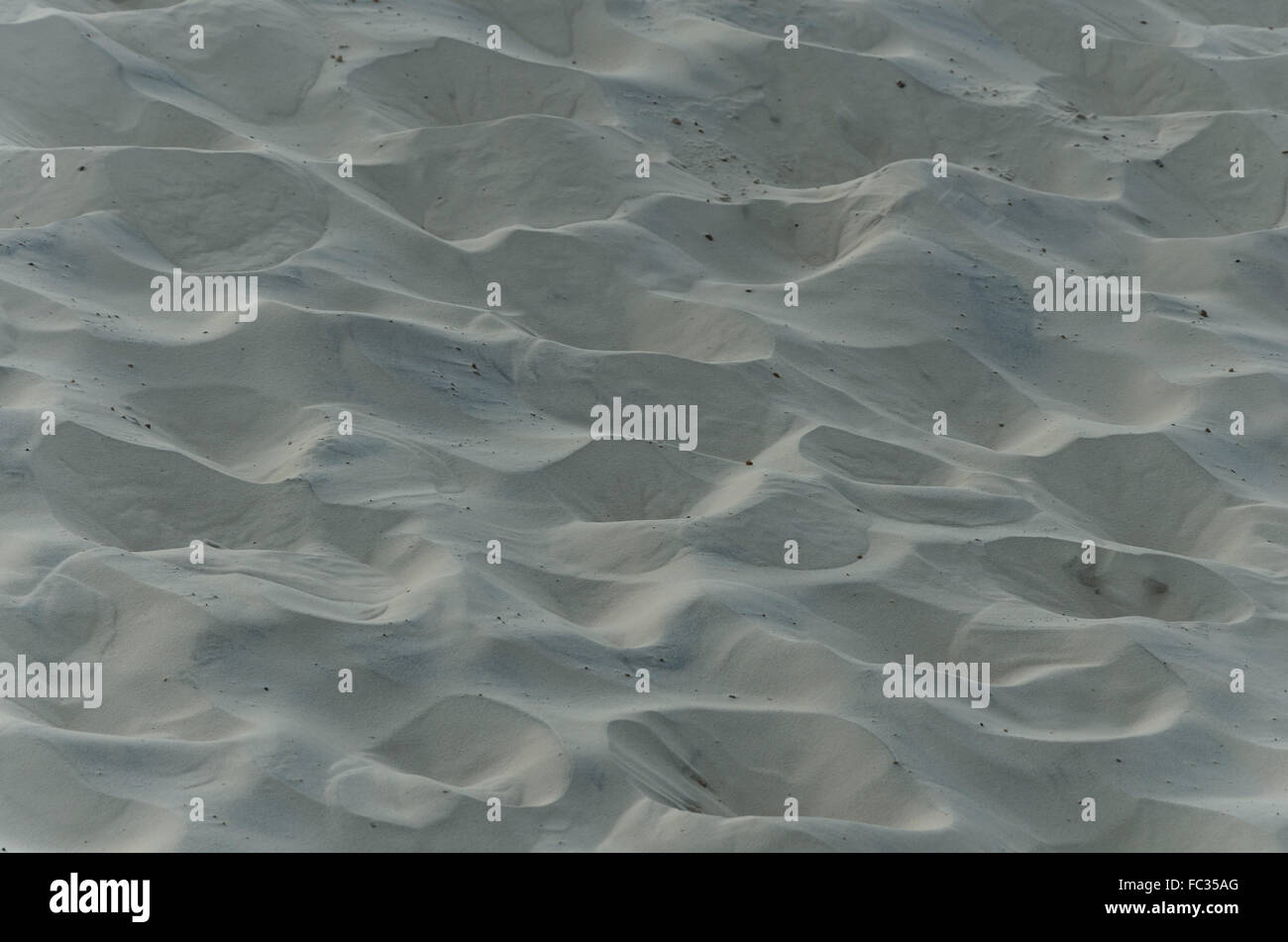 La texture de fond de dunes de sable blanc, Florianopolis, Brésil Banque D'Images