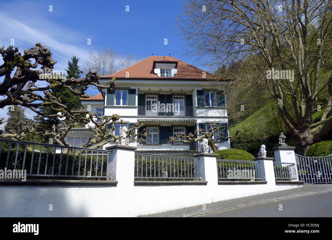 Villa de luxe au Liechtenstein Banque D'Images