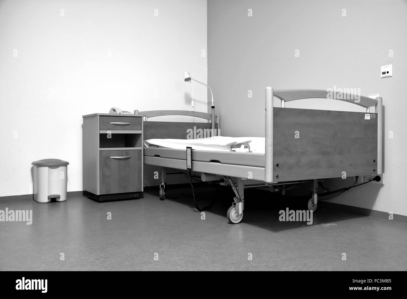 Salle vide dans une maison de soins infirmiers Banque D'Images