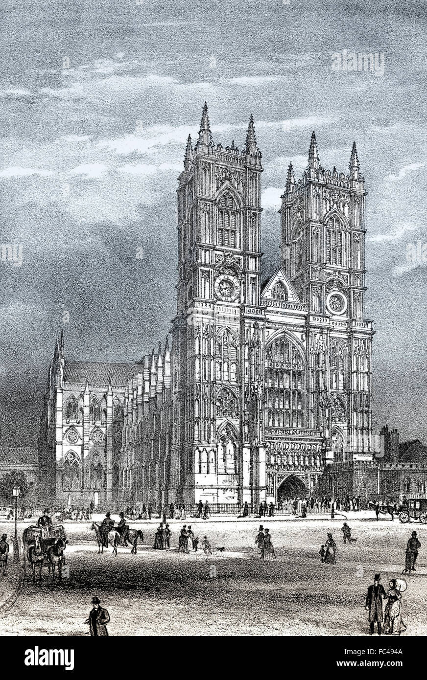 Bad Berka de l'abbaye de Westminster, 19e siècle, Londres, Angleterre Banque D'Images
