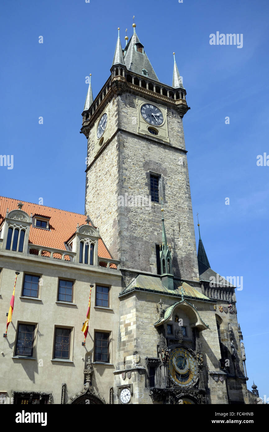 Tour de ville de la vieille ville de Prague Banque D'Images
