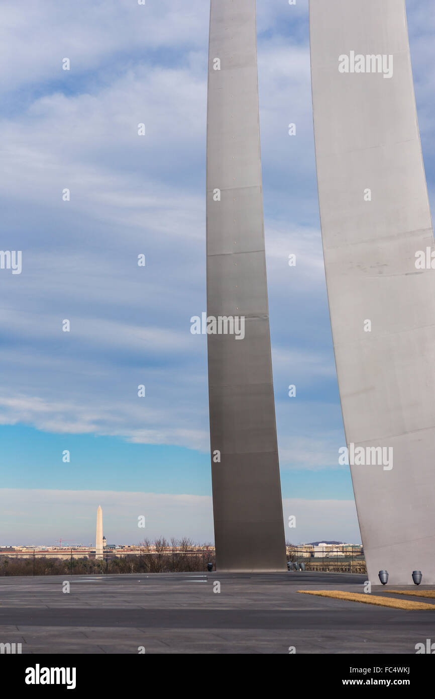 ARLINGTON, VIRGINIA, USA - United States Air Force Memorial. Banque D'Images