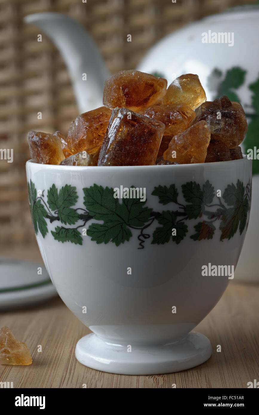 Rock Candy dans un bol, Meissen Chine Banque D'Images