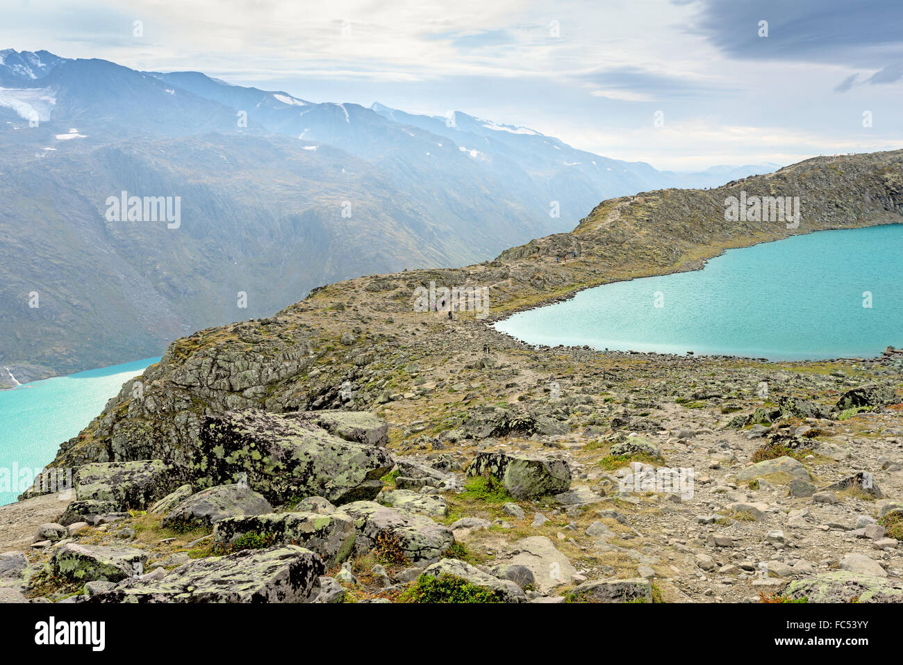 Besseggen Ridge dans le parc national de Jotunheimen Banque D'Images