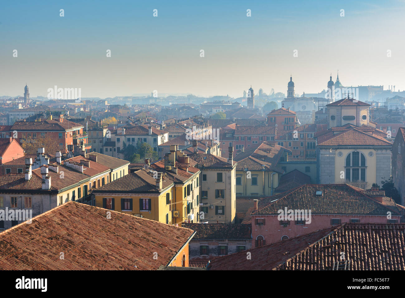 La vie de la rue de Venise. Venise, Italie Banque D'Images