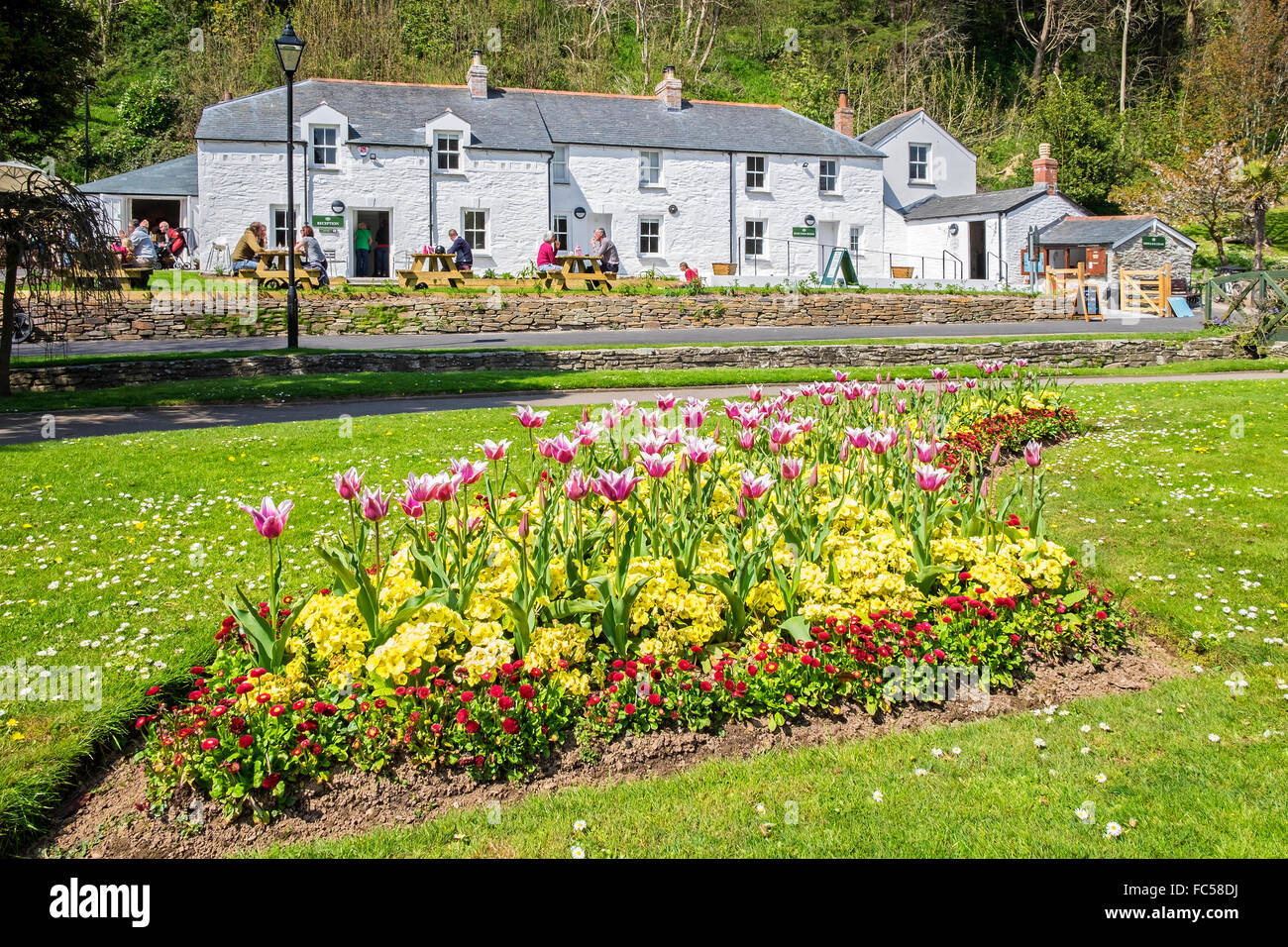 Trenance gardens à Newquay, Cornwall, UK Banque D'Images