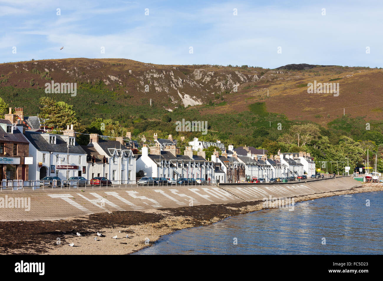 Bateaux de pêche au port d''Ullapool, Ross-shire, en Écosse, les Highlands écossais. Banque D'Images