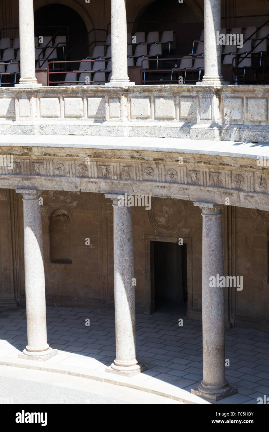 L'intérieur de la Charles V Palace Banque D'Images