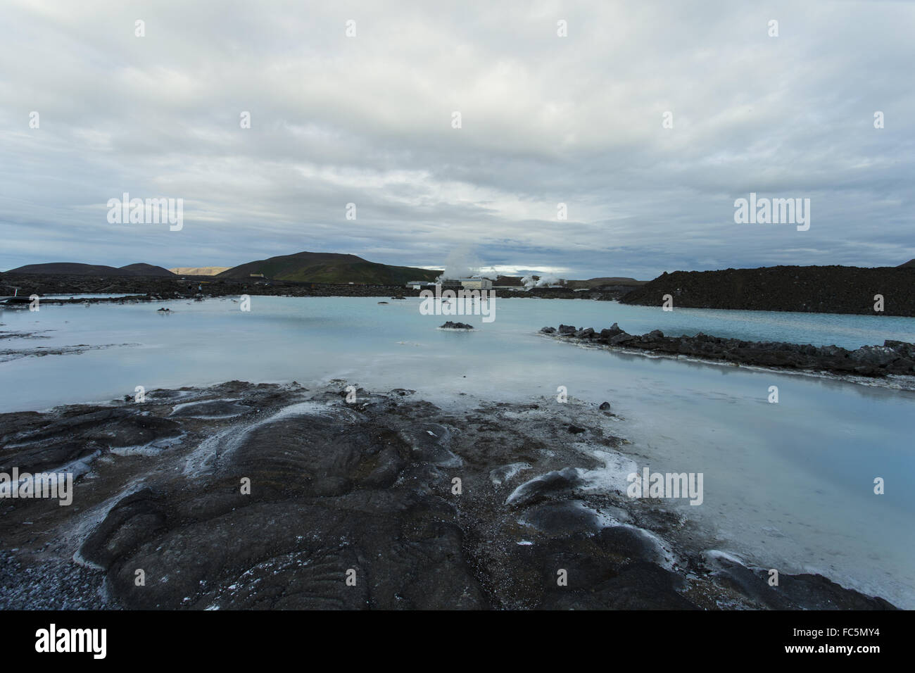 Le blue lagoon en Islande Banque D'Images