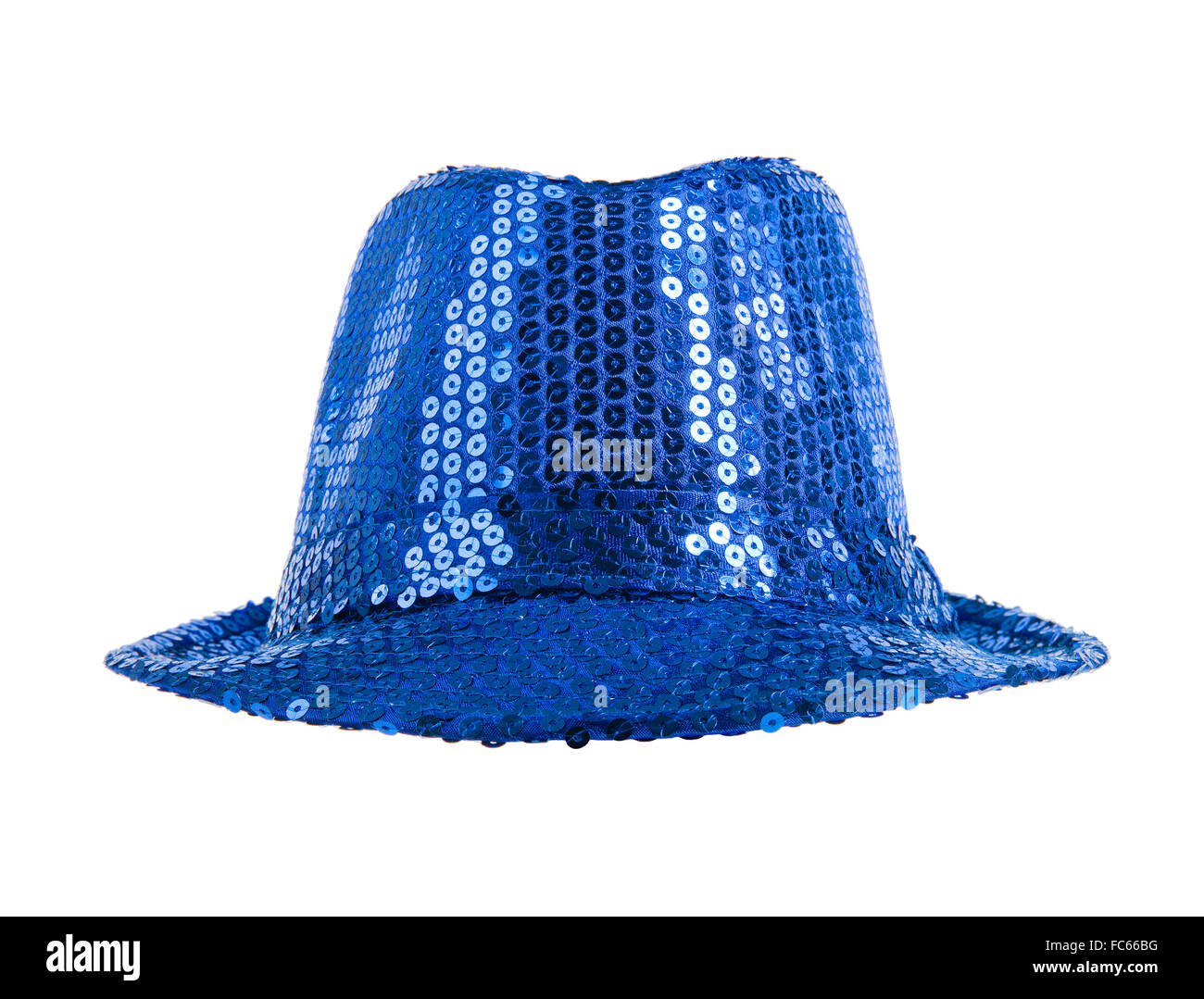 Chapeau Bleu de fête Banque D'Images
