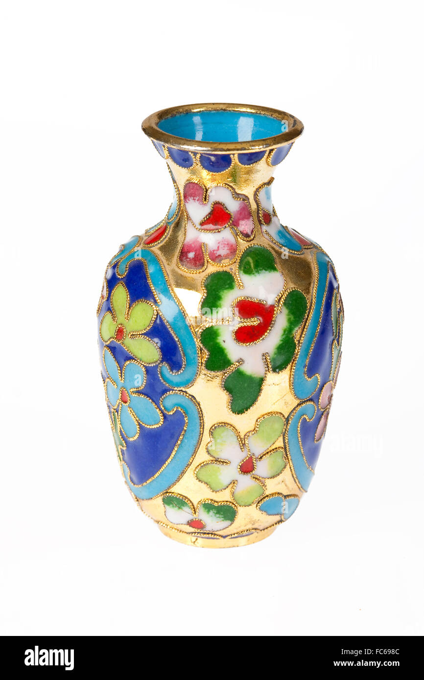 Vase décoré Banque D'Images