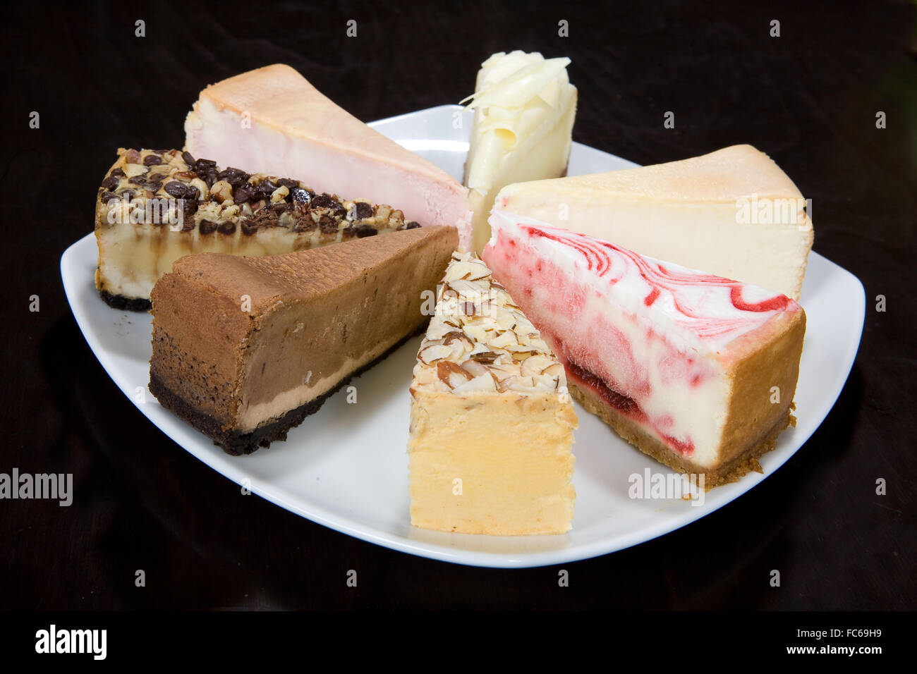 Morceaux de gâteau Banque D'Images