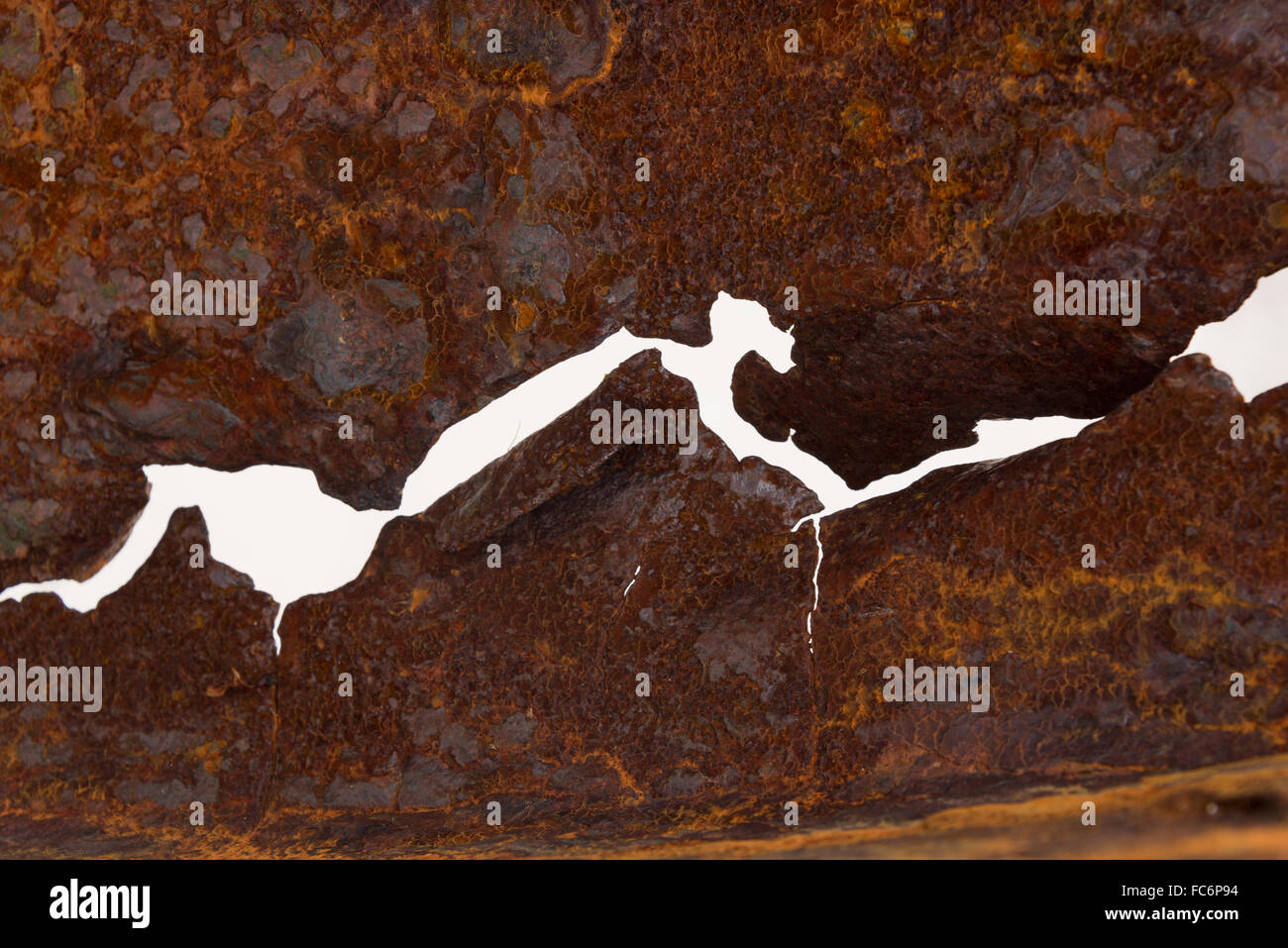 La texture de la corrosion du fer bar Banque D'Images