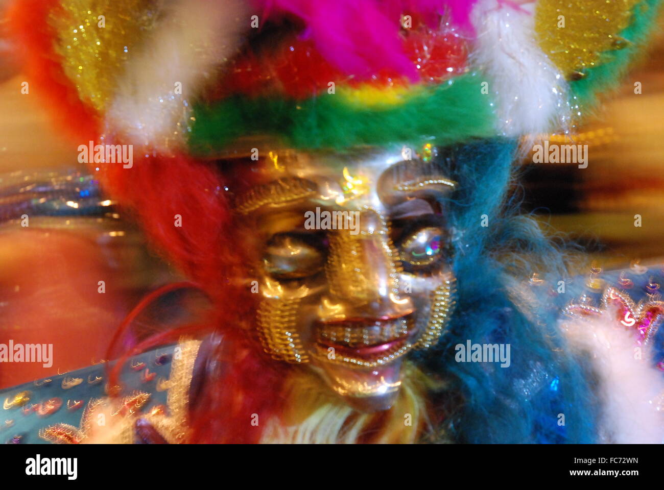 Masquerade danseuse de carnaval de barcelone Banque D'Images