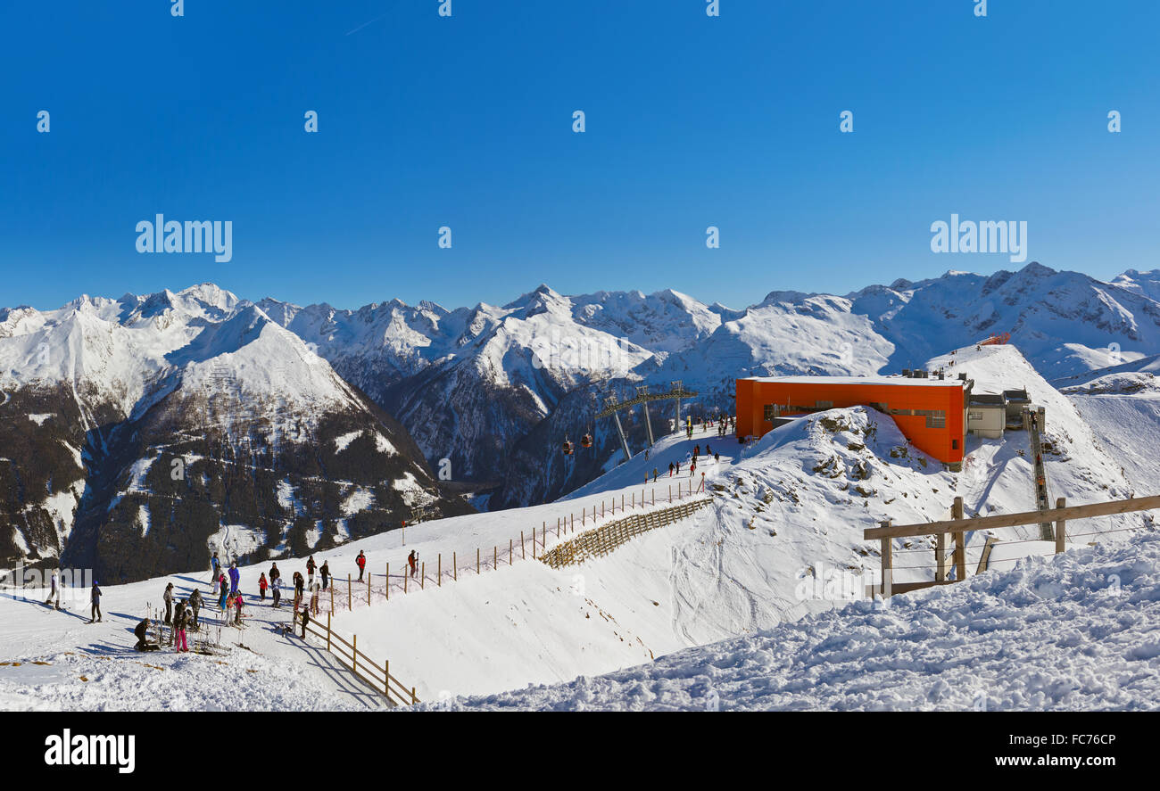 Montagne de ski Bad Gastein - Autriche Banque D'Images