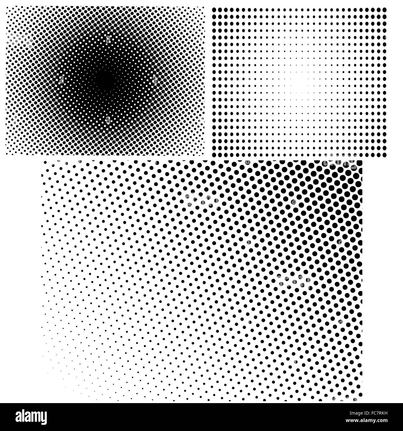 Ensemble de points de trame. Banque D'Images