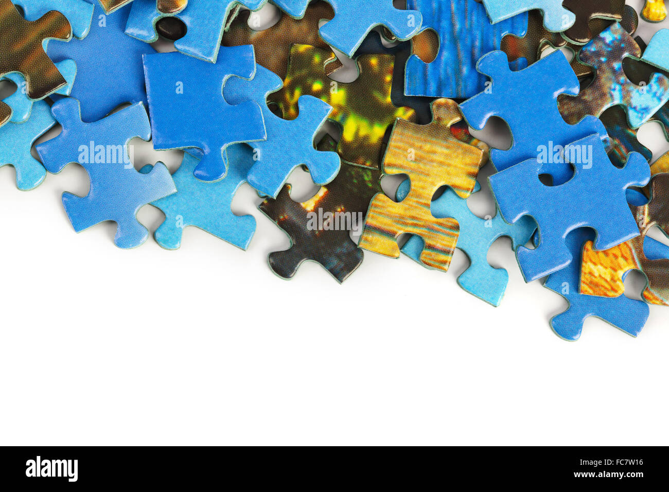 Morceaux de puzzle Banque D'Images