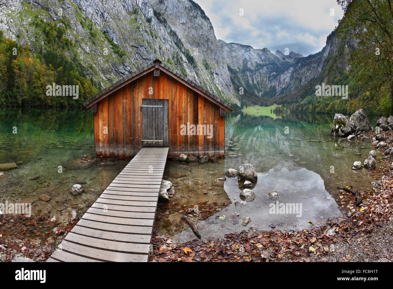 Remise à bateaux Banque D'Images